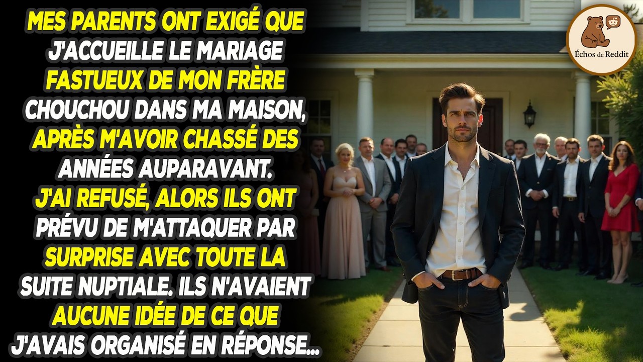 Ils ont essayé d'organiser le mariage de mon frère chez moi après m'avoir renié