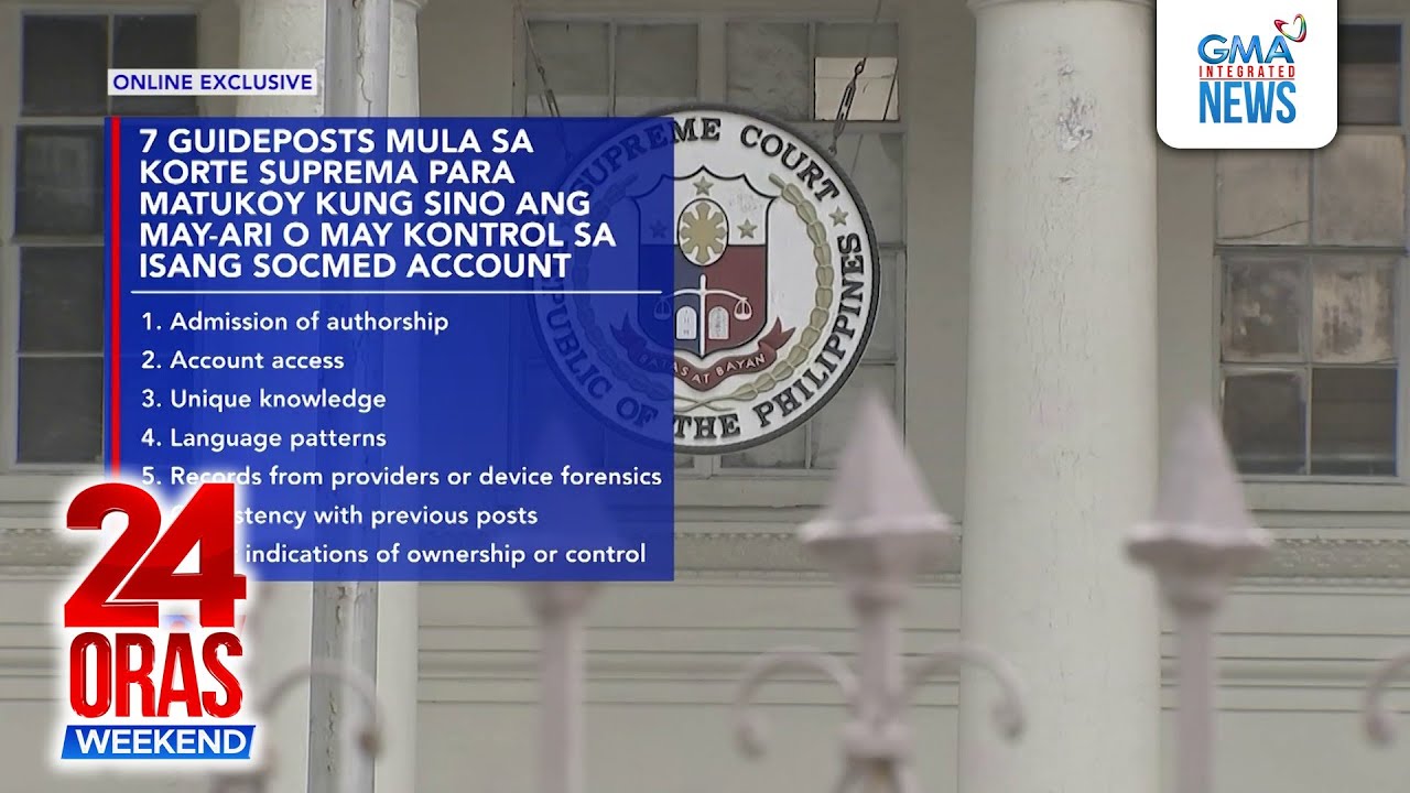 Bagong protocol para sa mga ebidensya mula sa socmed, ipatutupad ng PNP | 24 Oras Weekend