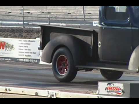1946 Chevrolet Pick-up Drag race 1/4 mile - YouTube
