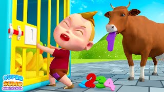 Lagu Tarian Hewan - Hitung Angka Dengan Binatang | Lagu Anak Anak - Super Sumo Bahasa Indonesia