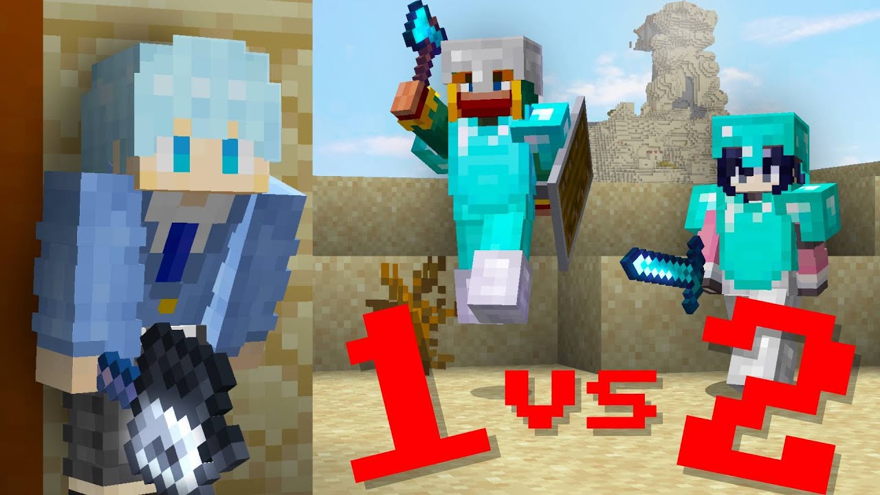 【マイクラ】エンドラ討伐を目指す逃走者 VS 討伐を阻止する2人のハンター #2（マンハント）