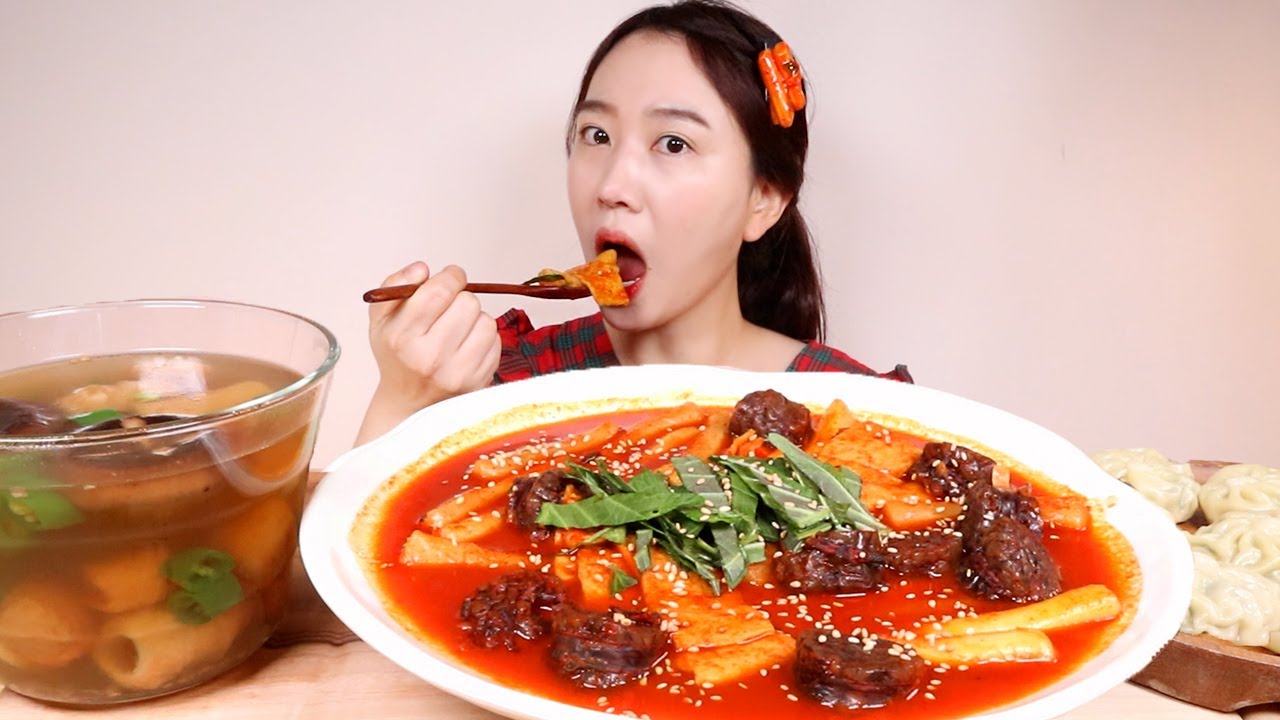순대떡볶이와 뜨끈한 어묵탕😍MUKBANG