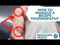 How to manage and help a biceps tendinopathy!