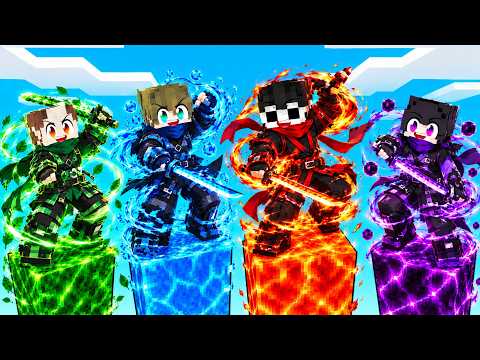 ELEMENTAL NINJA TOWERS BATTLE in Minecraft!