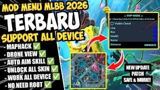 MOD MENU ML TERBARU 2026 ANTI BANNED || CHEAT MAP HACK & DRONE VIEW MOBILE LEGENDS