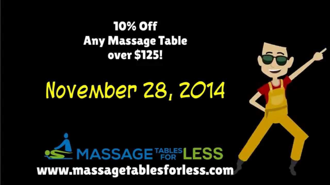 Black Friday Sale on Great Massage Tables YouTube