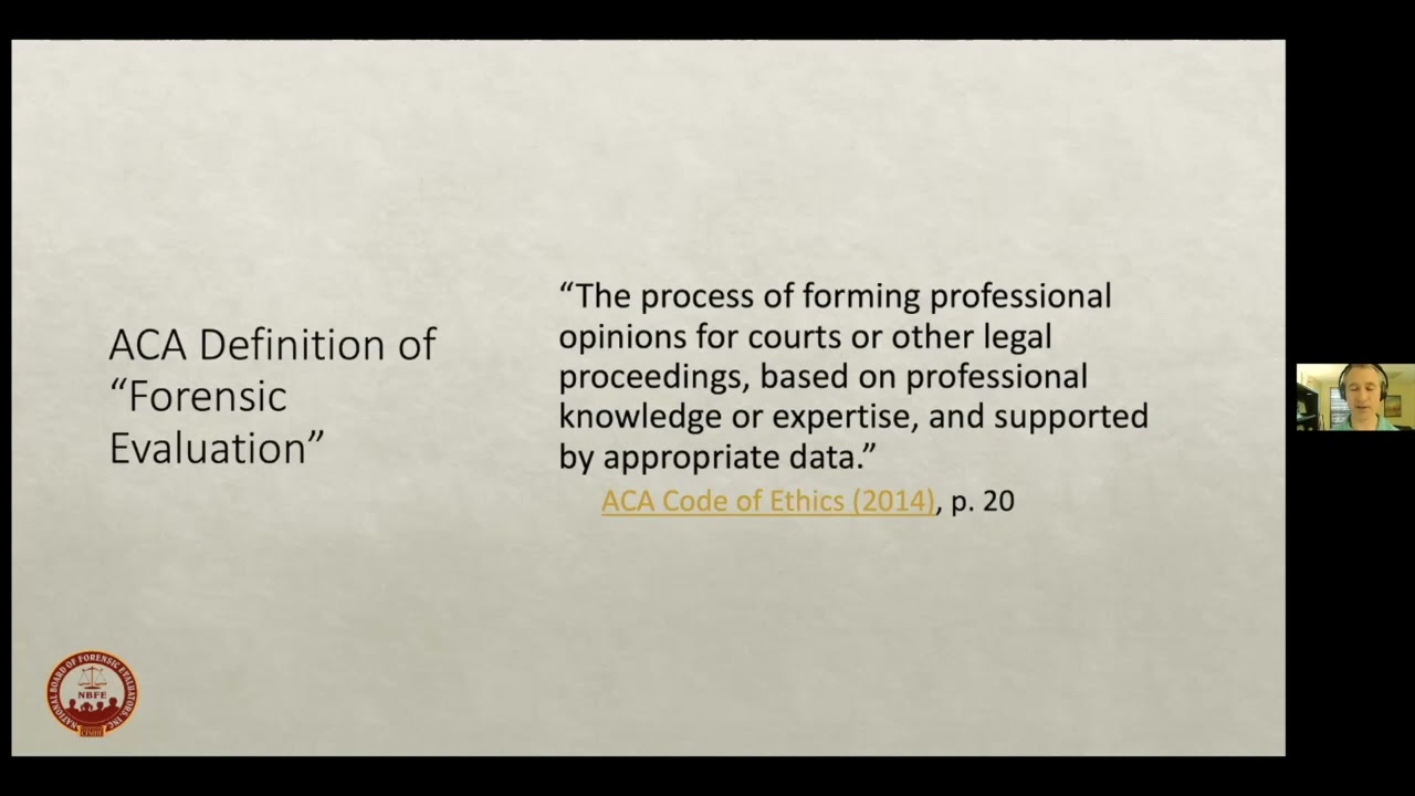 Introduction to Forensic Mental Health Evaluation (2020 Update)