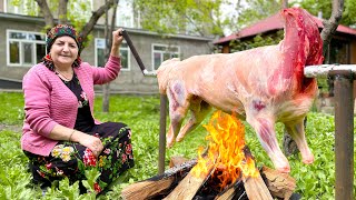 Fried Whole Lamb On a Fire: This Recipe Will Make You Insanely Hungry!