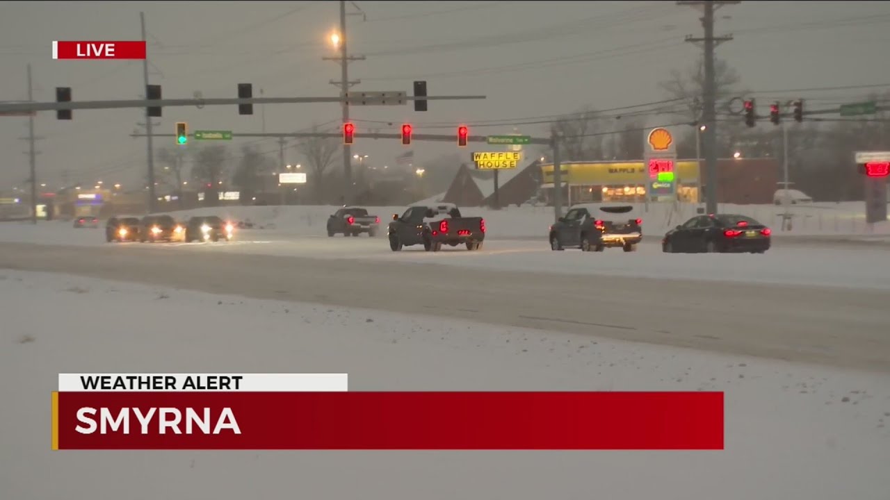 Middle TN Winter Weather: Road conditions in Smyrna - YouTube