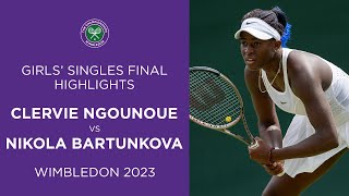 Clervie Ngounoue vs Nikola Bartunkova | Girls' Singles Final Highlights | Wimbledon 2023