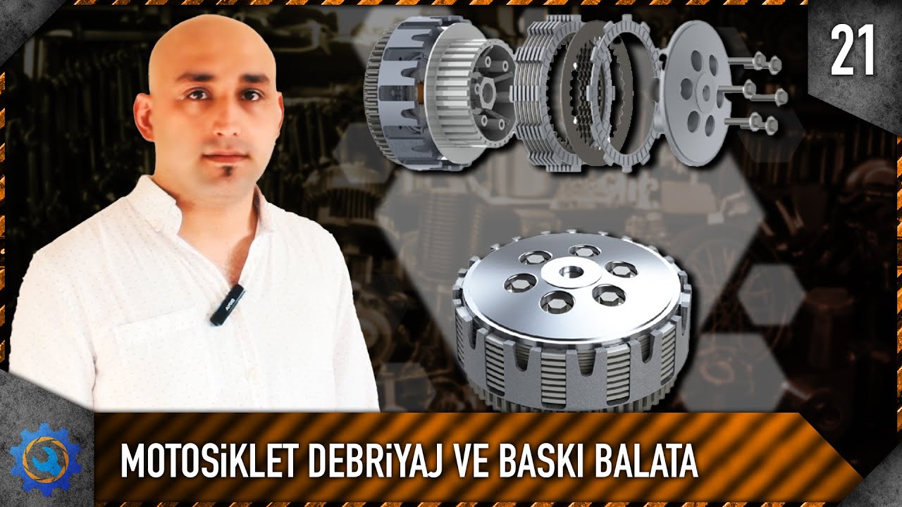 Debriyaj / Baskı Balatası | Motosiklet Parçaları ve Çalışma Prensipleri | 021