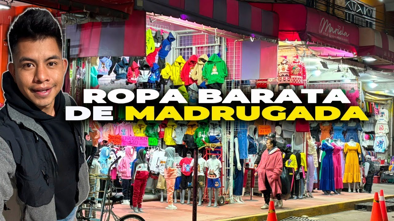 Recorriendo de MADRUGADA el TIANGUIS DE ROPA MÁS BARATO DE MEXICO CHICONCUA