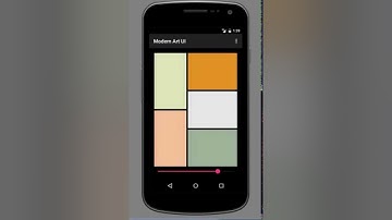 Coursera Android Part 1 Modern Art UI project