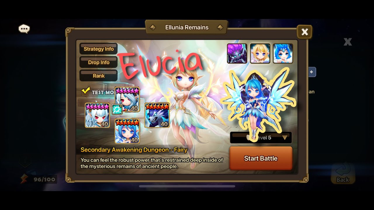 Summoners War | 2A Elucia Water Fairy