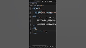 How to Disable Text Selection with CSS | CSS Tips and Tricks #css