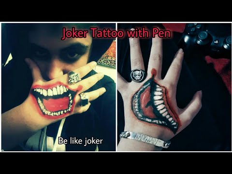 Amazoncom GOROMON 6 Sheets The Joker Temporary Tattoos For Halloween  Makeup Kit Suicide Squad Joker Tattoos Stickers For Women Men Adults  Damaged Tattoo Joker Hand Smile Face Poker Prisoner Costume Skull Set 