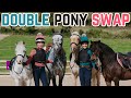 Double pony swap  bareback blindfold challenge