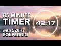 85 Minute Meditation Timer 🌿 Heart Opening with 528Hz Solfeggio Frequency