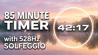 85 Minute Meditation Timer 🌿 Heart Opening with 528Hz Solfeggio Frequency
