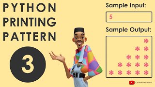 #3 - Python Printing Pattern | CodeWithSravan