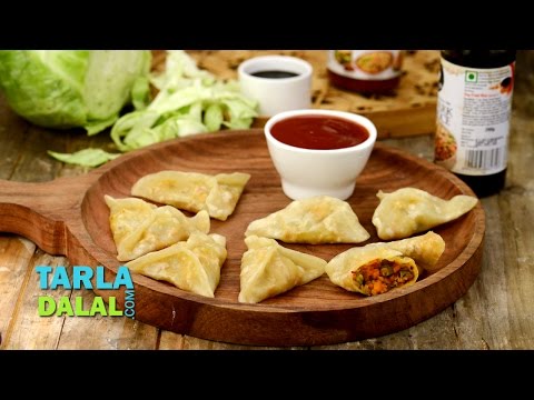 Veg Momos, Steamed Momos, Chinese Veg Dim Sum Recipe by Tarla