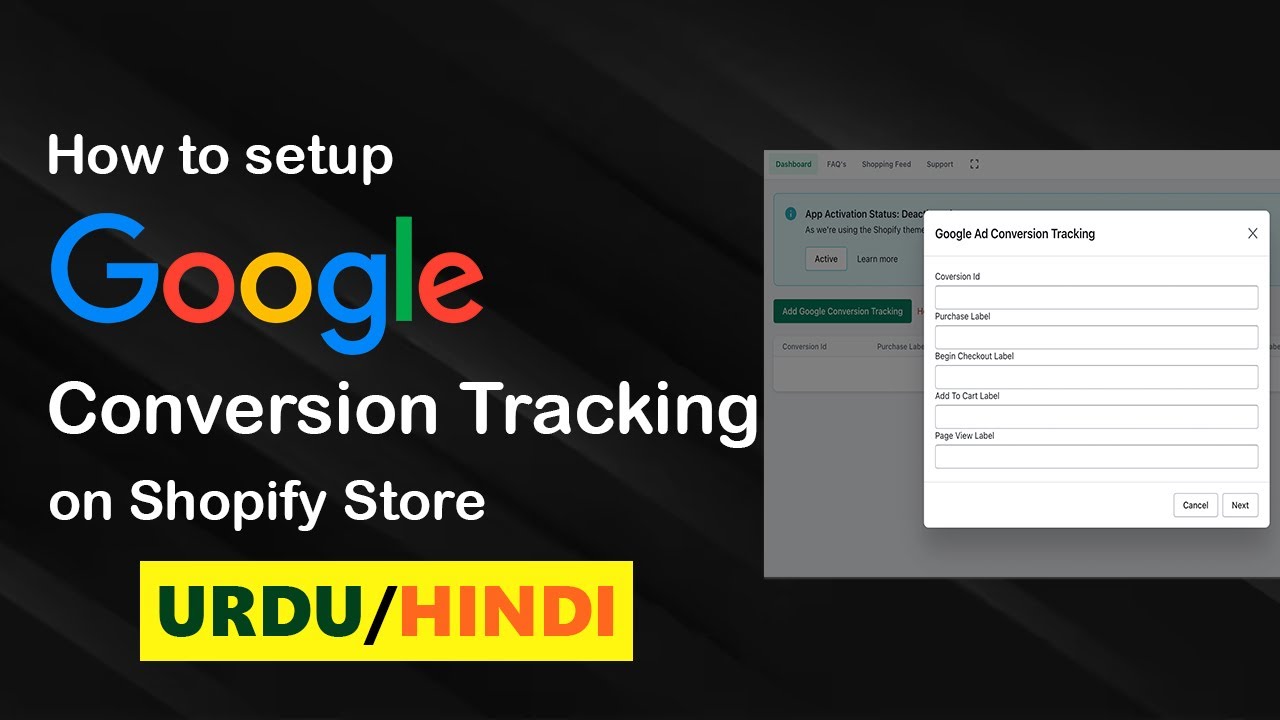 How to install Google Ads Tracking on Shopify Store - YouTube