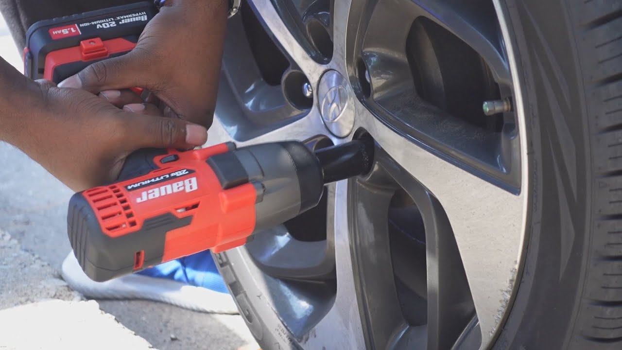 Testing BAUER 1/2 In. Impact Wrench w/ LithiumIon 1.5 Ah Battery on