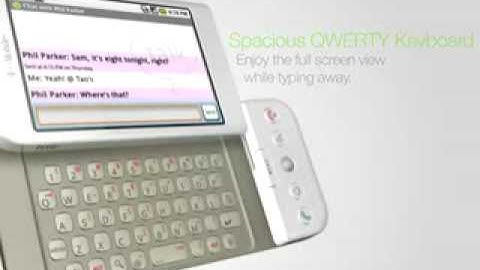 HTC  T-mobile G1 Google Android Dream Phone (Animated Demo)