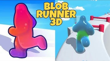 Blob Runner 3D- All Levels Gameplay Android,iOS (Level1-4) #blobrunner3d