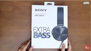 Sony MDR XB450 Stereo On ear Headphones Unboxing