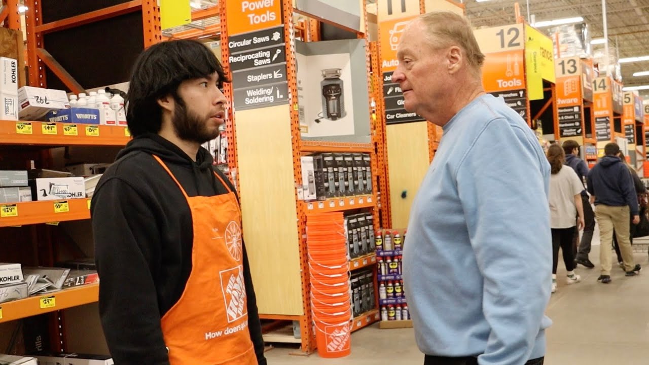 Old Man Standing On Business!