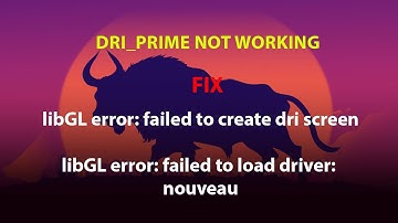 UBUNTU FIX: libGL error: failed to create dri screen/ libGL error: failed to load driver: nouveau