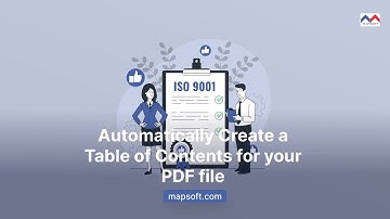 Automatically Create a Table of Contents for your PDF file