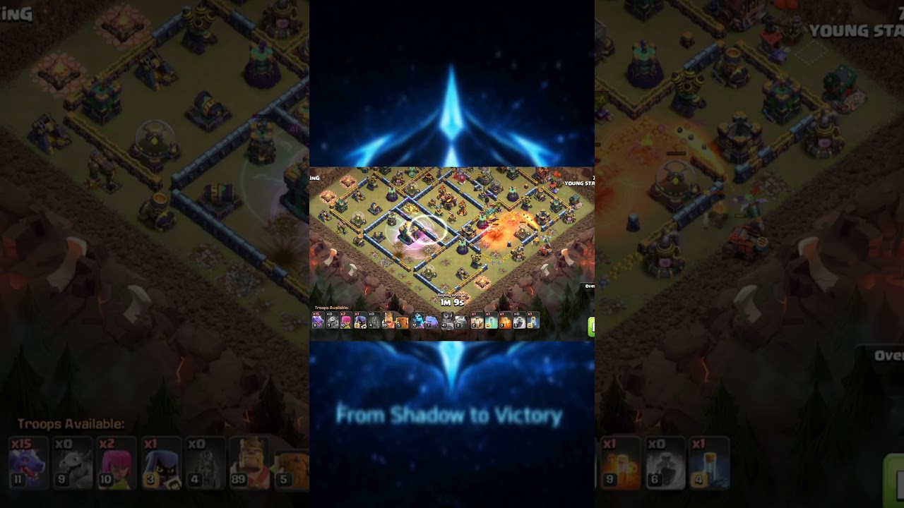 3 heroes, still 3 star attack 😱No need to use all 4 heroes,execution.#shorts #ClashOfClans #COC
