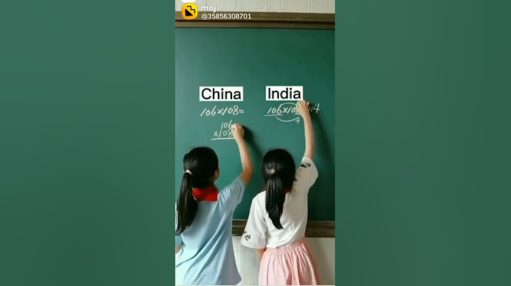Indian student VS Chinese student