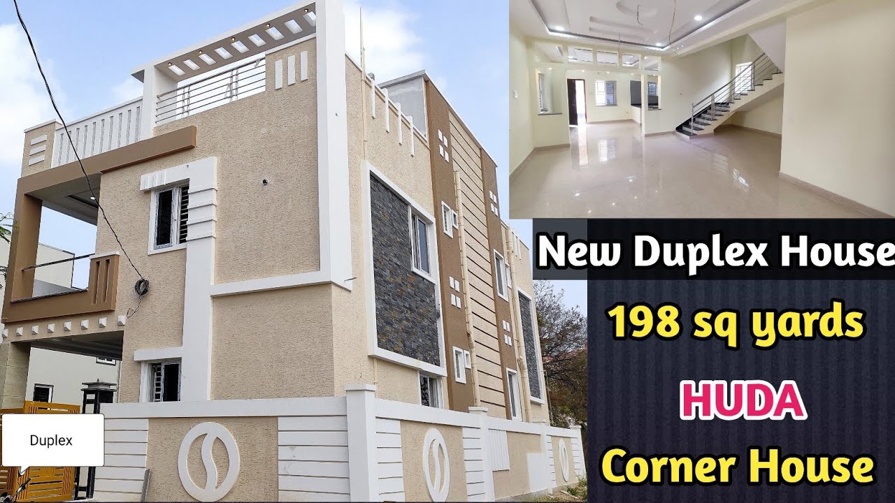 Corner House HUDA New 3 BHK Duplex House for sale in Hyderabad