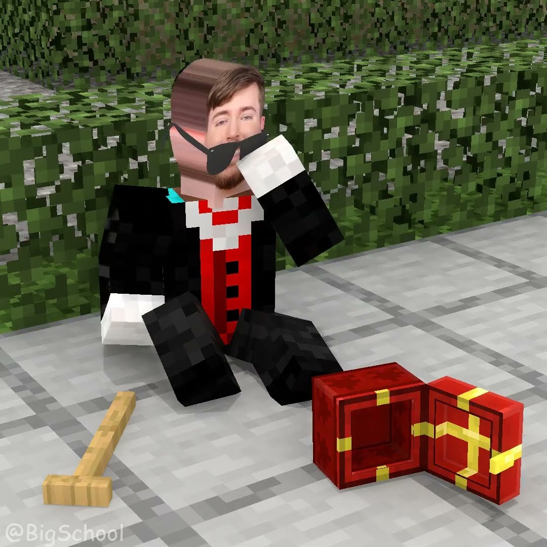Poor Herobrine's honesty received a reward from MrBeast! ?