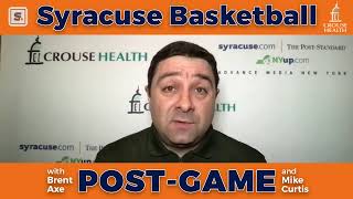 Syracuse-West Virginia NCAA Tournament Postgame: March 21, 2021