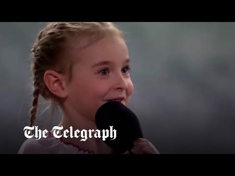 Ukraine: Girl who sung 'Let it Go' from bunker performs at charity concert in Poland