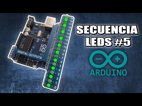 Arduino Secuencia Leds #5  - Avance unitario no acumulado