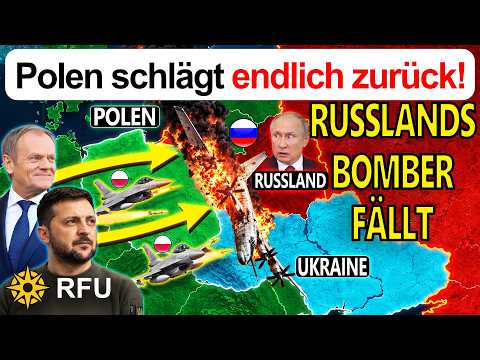 Polen schlägt zurück: Russischer Bomber abgeschossen, der Raketen auf polnisches Gebiet feuerte