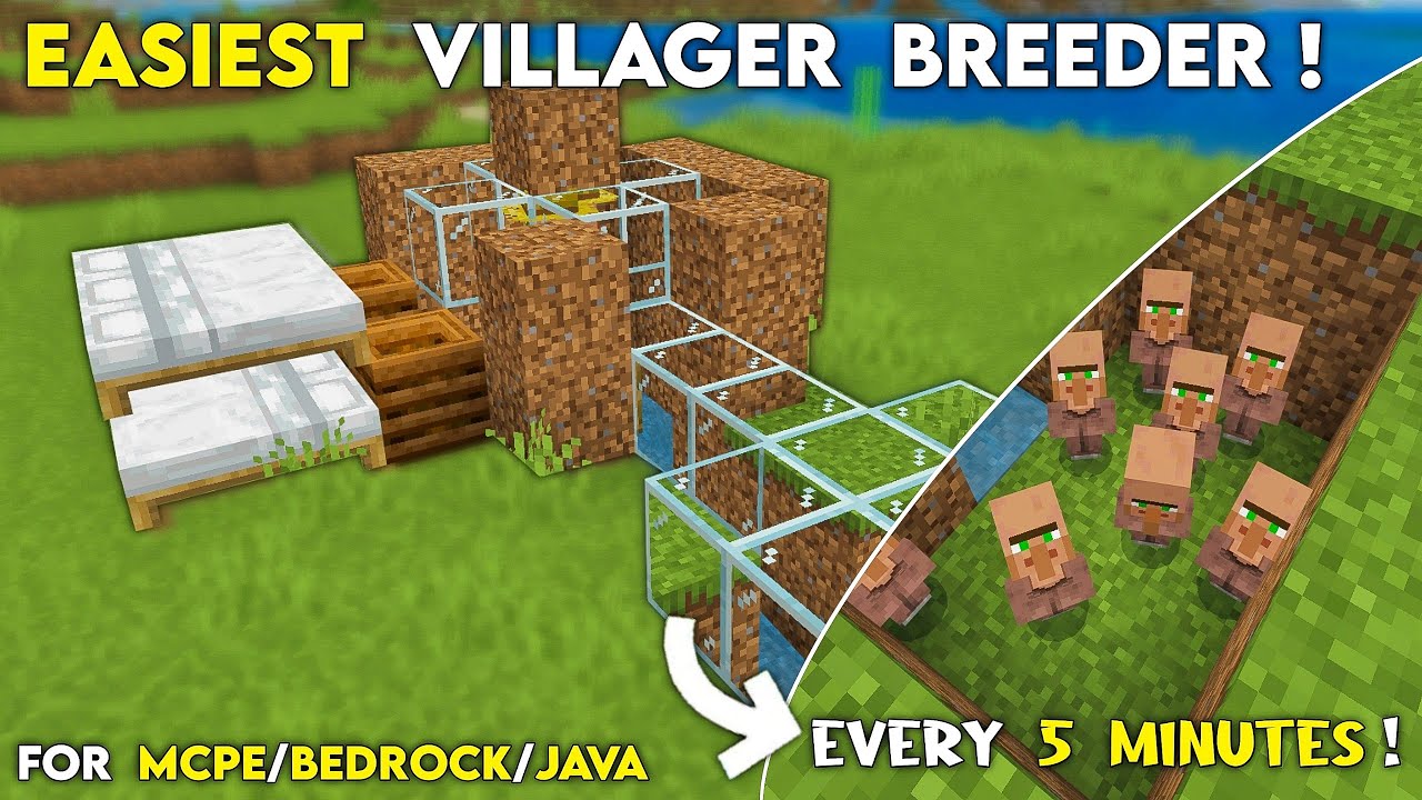EASY INFINITE VILLAGER BREEDER Tutorial in Minecraft Bedrock! - YouTube