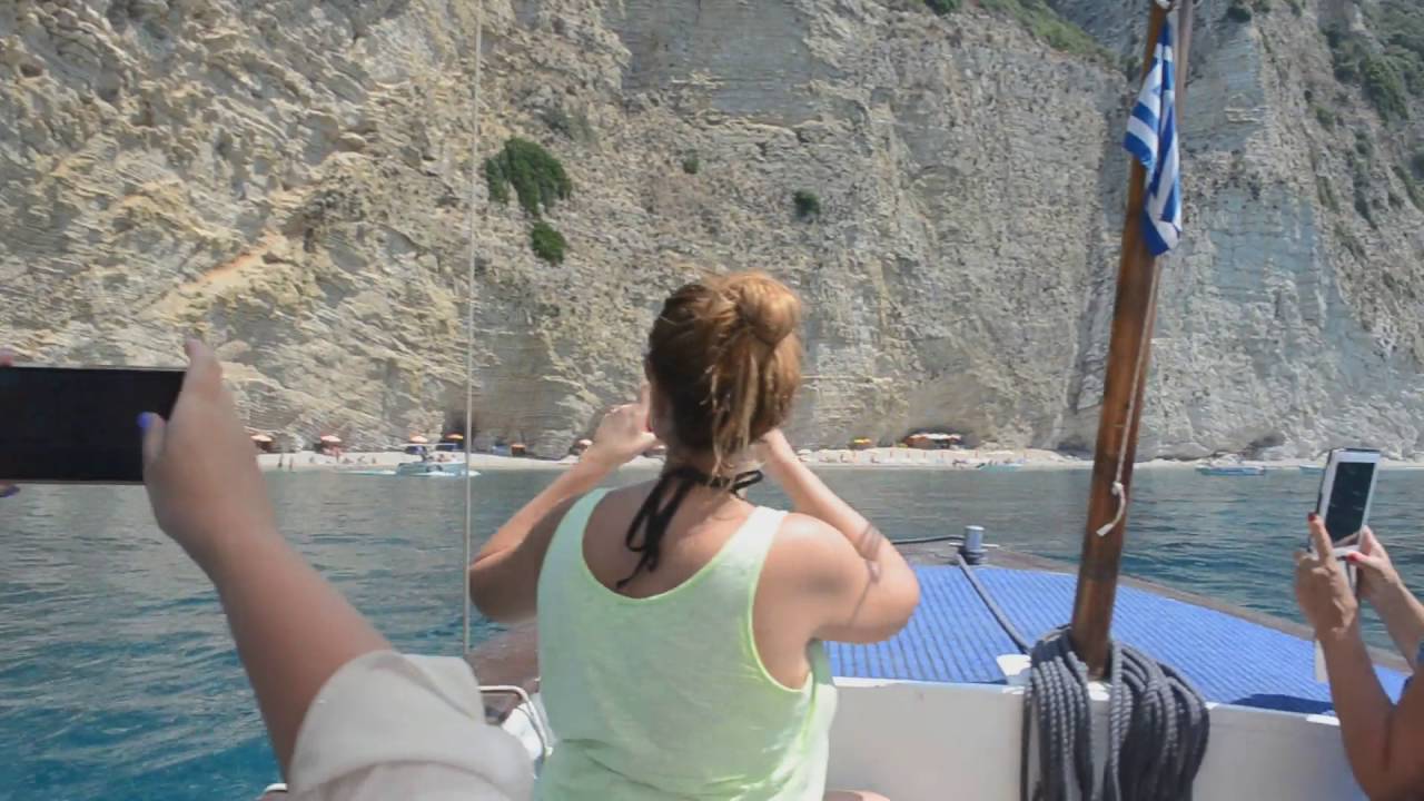 Sea travel Paradise Beach from Paleokastritsa, Corfu Greece 2016