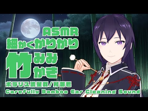 【ASMR】細かくかりかり竹耳かき | Carefully Bamboo Ear Cleaning and Ear Blowing Sounds#559【睡眠導入/村瀬巴/4h】