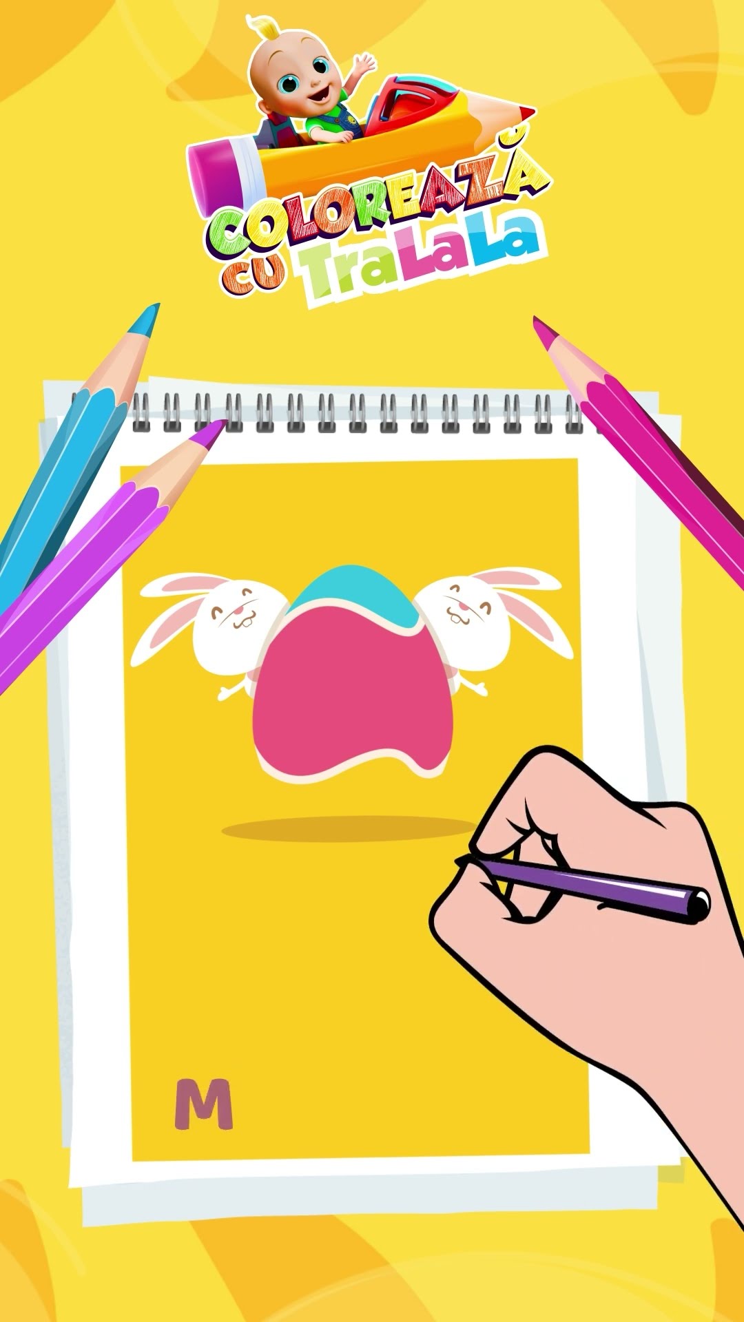 Colorează cu TraLaLa Oul de Paște ? #tralala #sunttralala #iepurasuldepaste #shorts