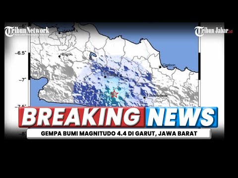 🔴BREAKING NEWS Baru Saja Terjadi Gempa Magnitudo 4.4 di Garut, Getarannya Cukup Kuat di Kota Bandung