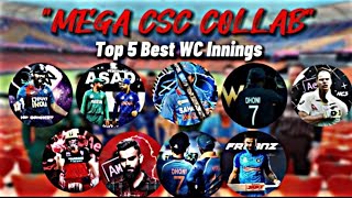 Download Lagu Top 5 Greatest World Cup Innings 🥵 • Ft. CSC Creators • HCS Shorts MP3