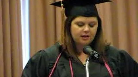 Sarah Bauman speaks at 2008 Portland Commencement
