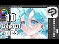 【CLIP STUDIO PAINT】10個の必ず知っておきたい神機能🎨💖初心者さん必見使い方ガイド【English Subtitle】