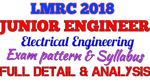 Lucknow Metro Junior Engineer Electrical Exam pattern & Syllabus